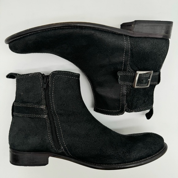 Red Tape “Cyril” Black Suede Boots Size 10 - Picture 6 of 12